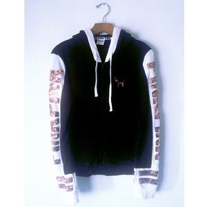 VS PINK BLING ZIP HOODIE